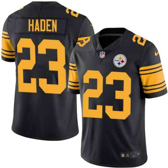 Nike Steelers #23 Joe Haden Black Mens Stitched NFL Limited Rush Jersey